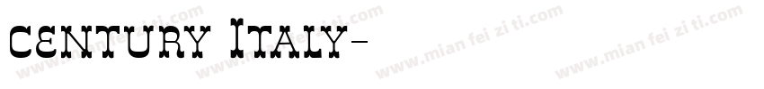 century Italy字体转换